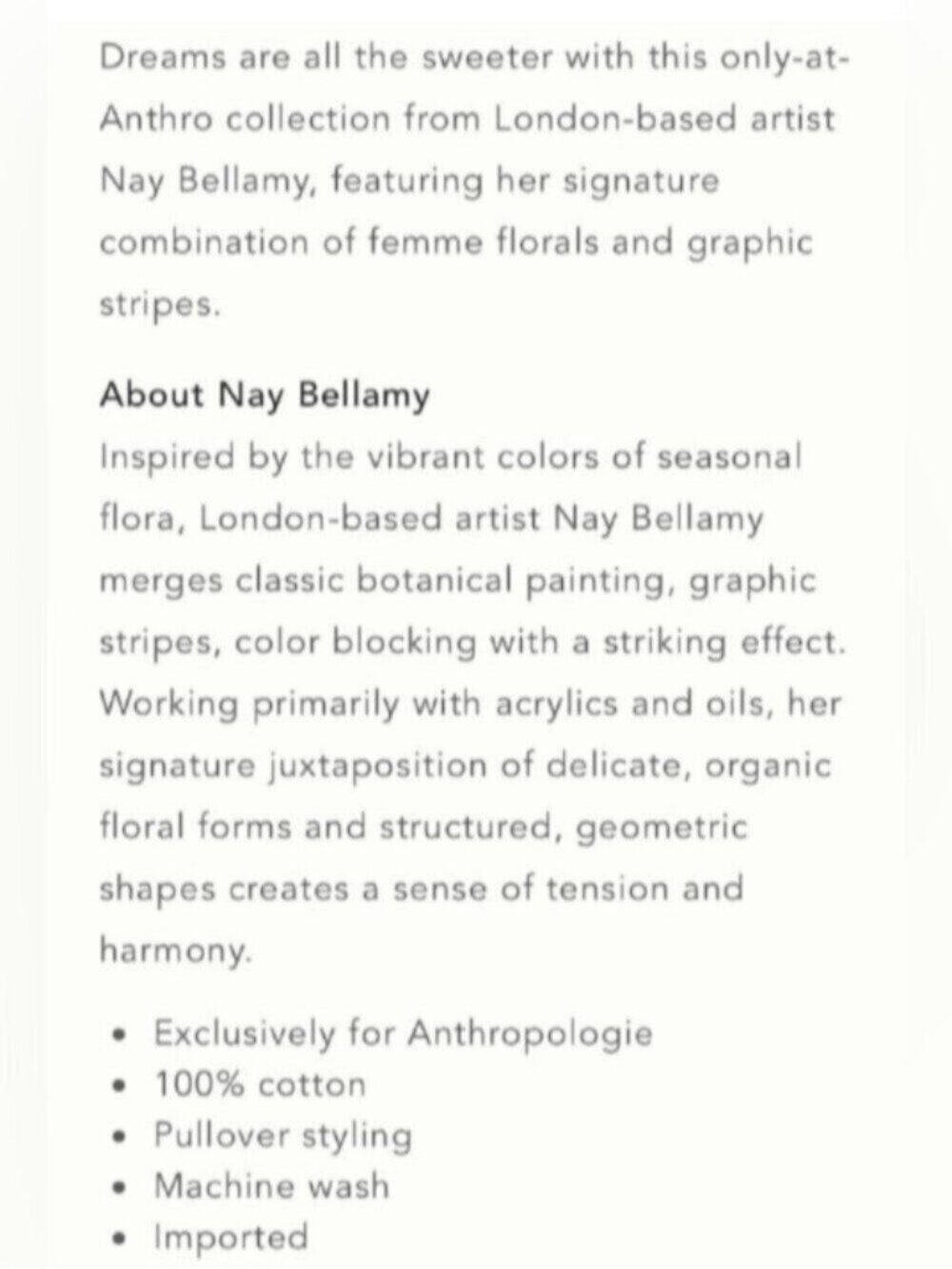 NWT Size L - Nay Bellamy x Anthropologie 100% Cotton Midi Nap Dress (US$ 128) - Picture 12 of 14